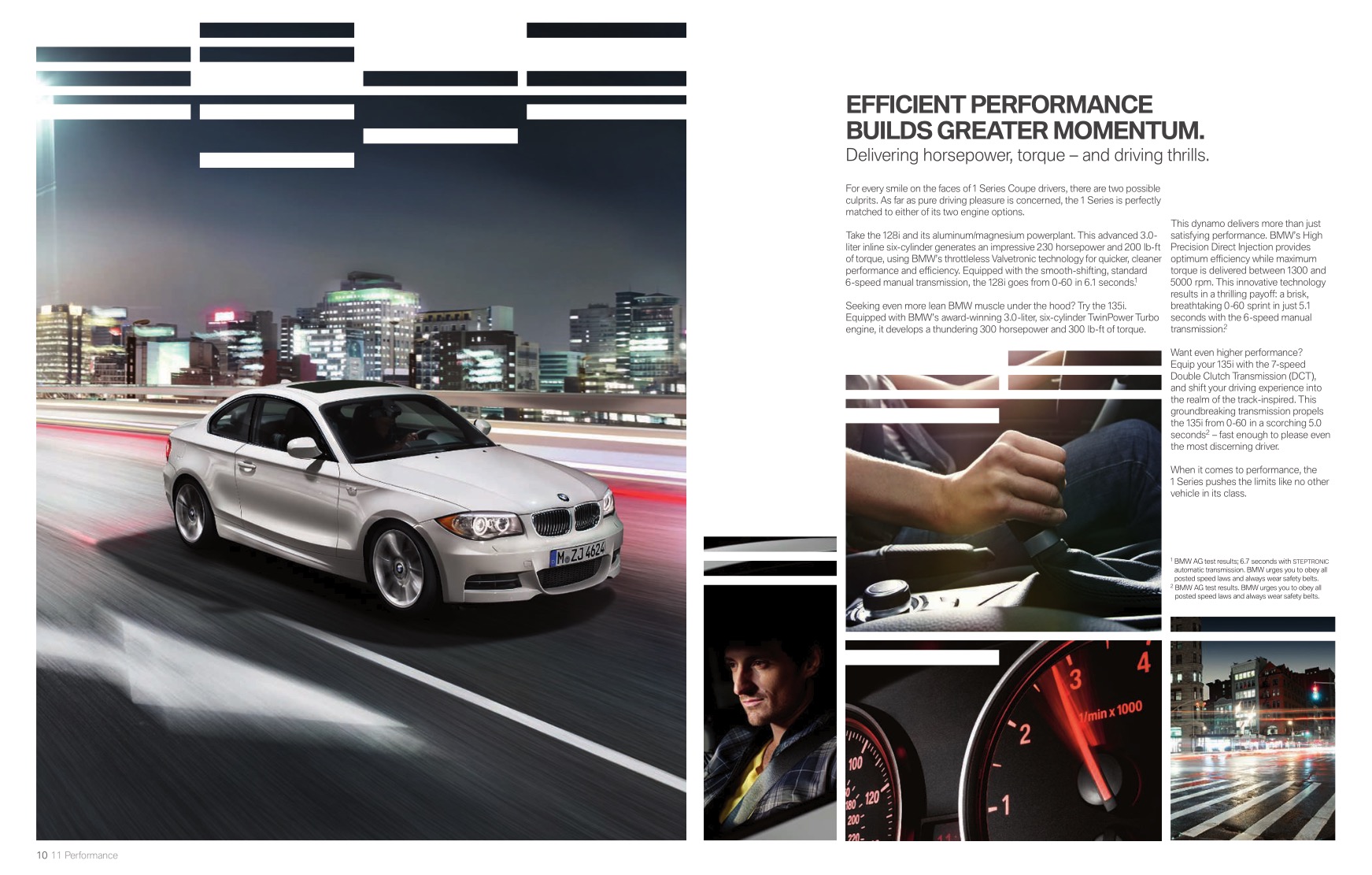 2012 BMW 1-Series Coupe Brochure Page 11